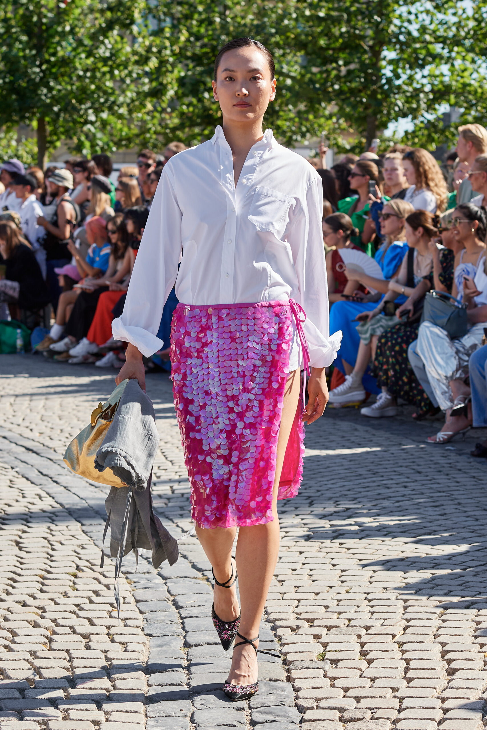 Saks Potts SS23 Copenhagen Fashion Week lyserød nederdel