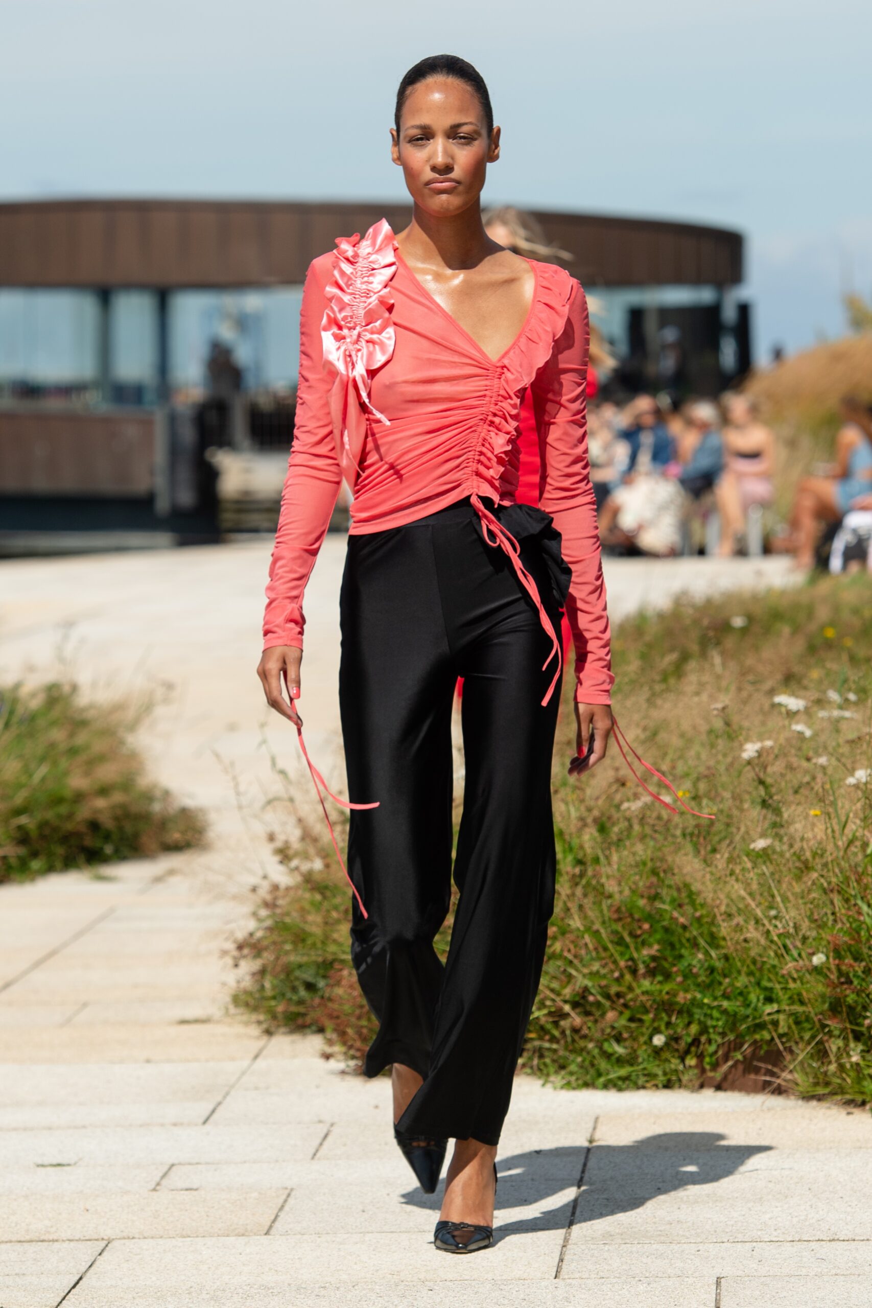 Model wearing OpéraSport SS25 during Copenhagen Fashion Week