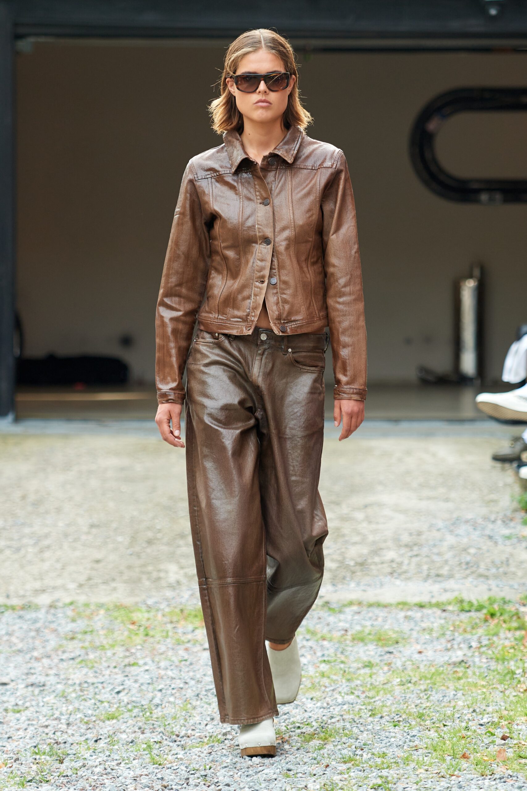 Model wearing Won Hundred SS25 during Copenhagen Fashion Week