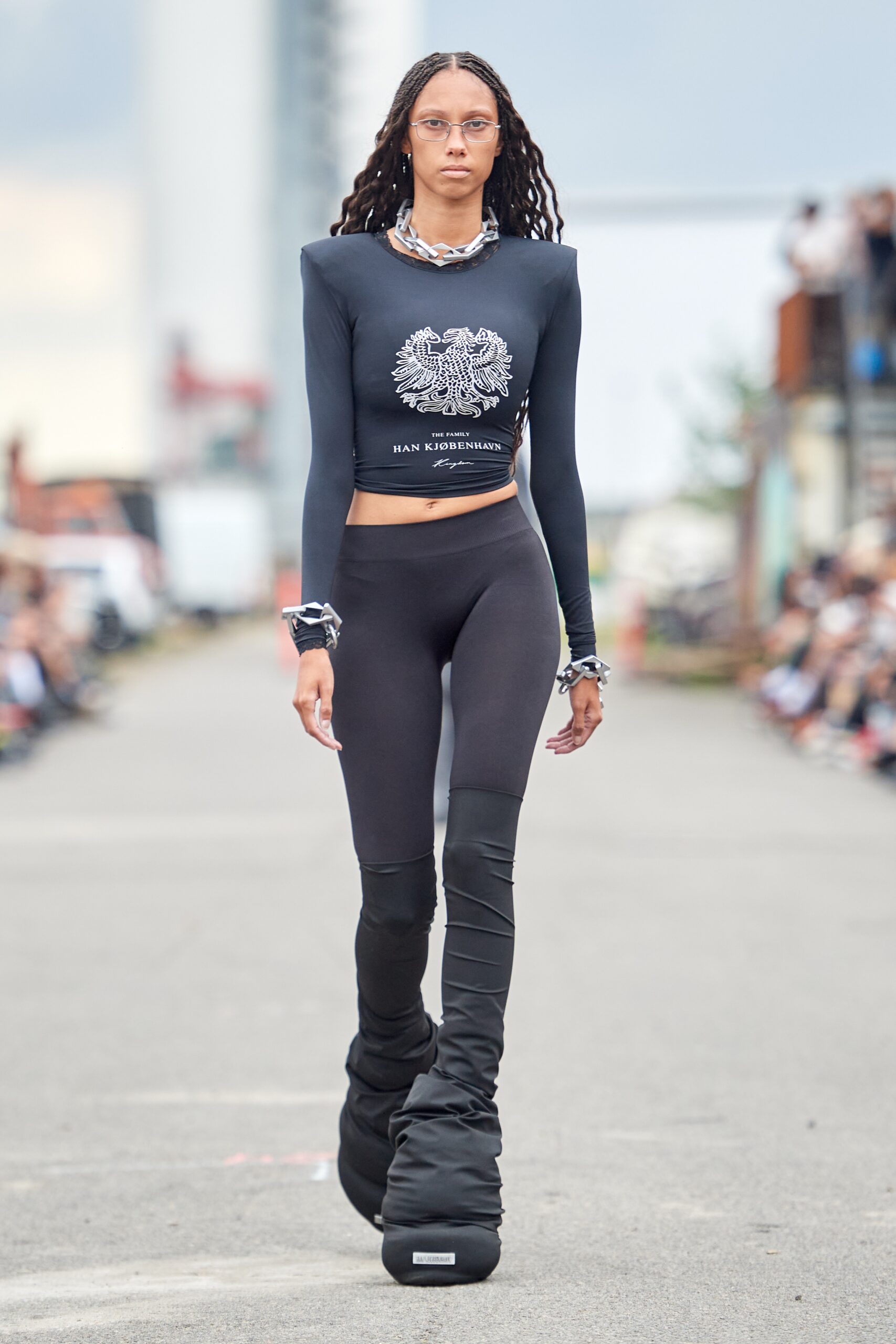 Model wearing Han Kjøbenhavn SS25 during Copenhagen Fashion Week