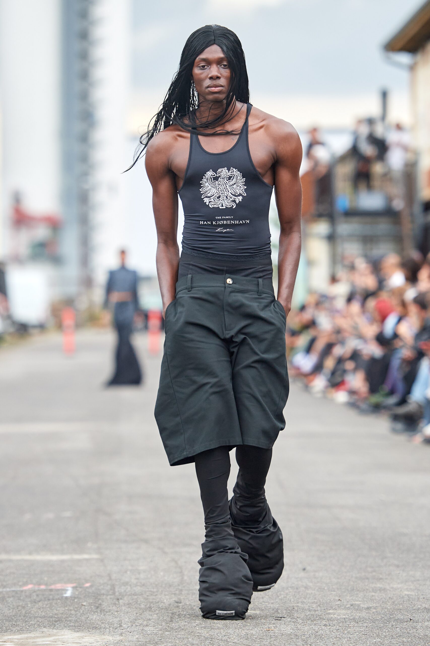 Model wearing Han Kjøbenhavn SS25 during Copenhagen Fashion Week