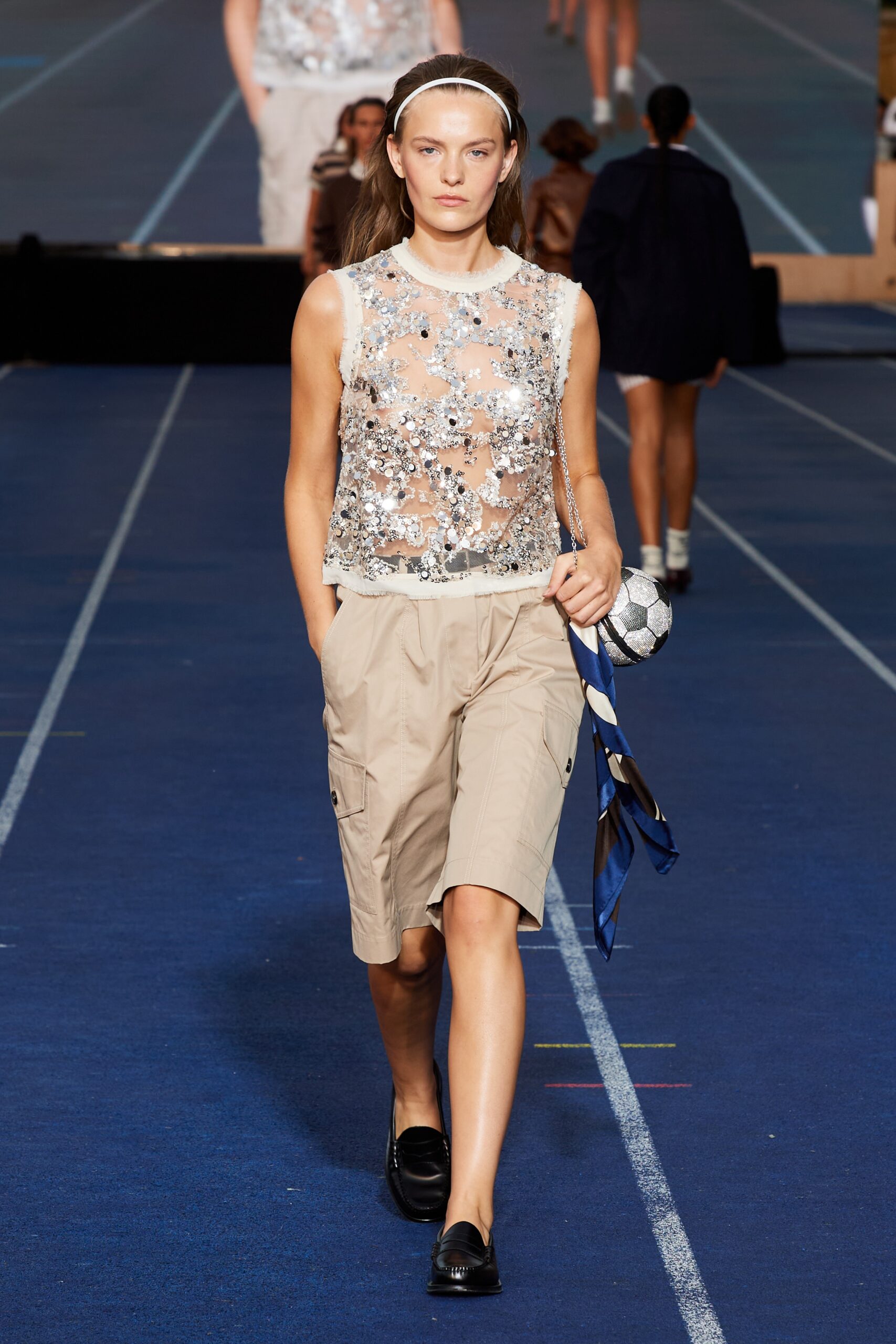 Model wearing Baum und Pferdgarten SS25 during Copenhagen Fashion Week