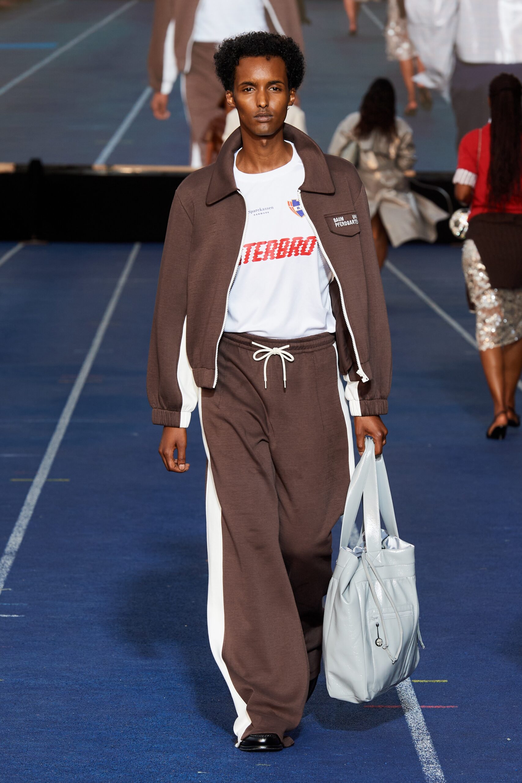 Model wearing Baum und Pferdgarten SS25 during Copenhagen Fashion Week