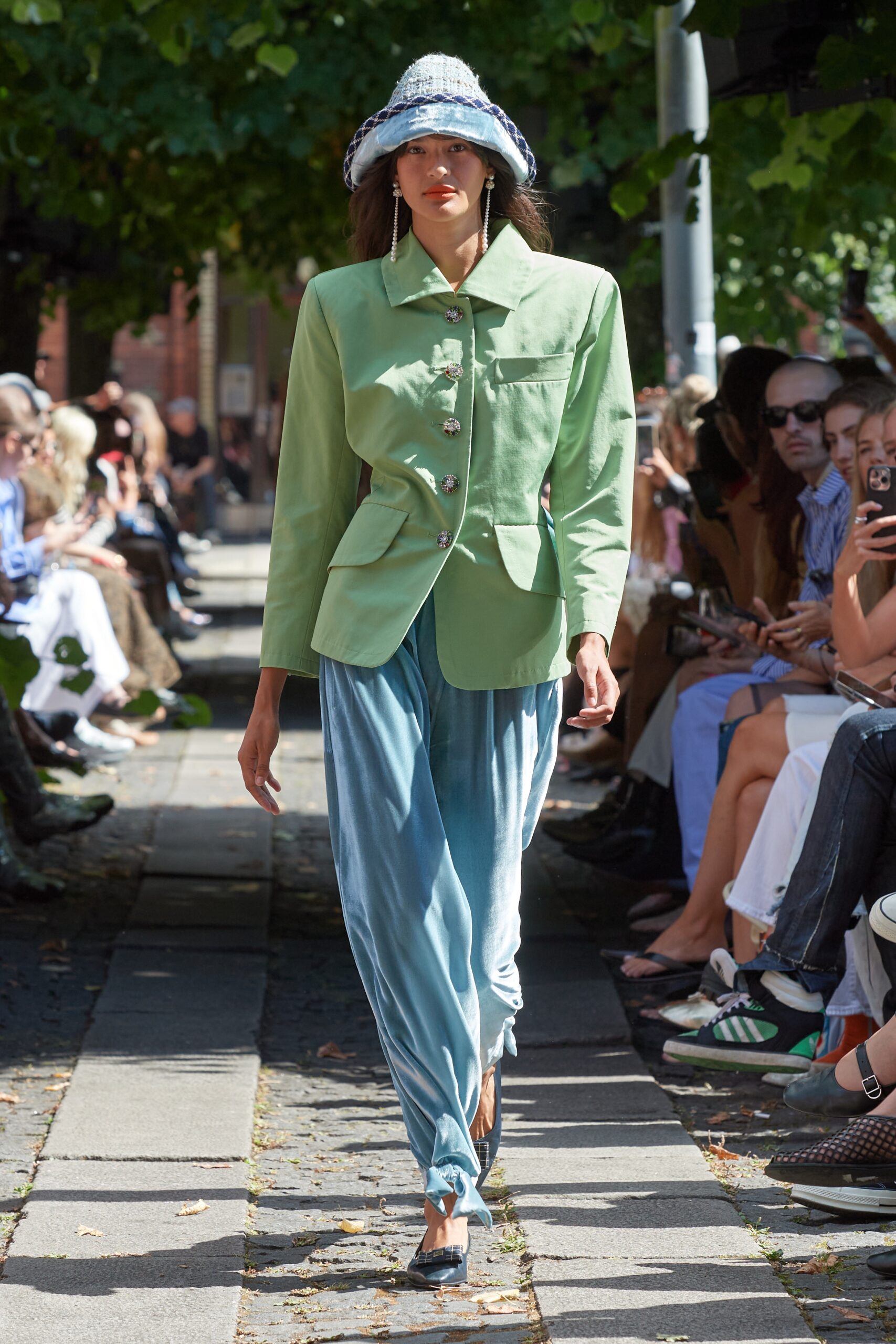 Model wearing Caro Editions SS25 during Copenhagen Fashion Week