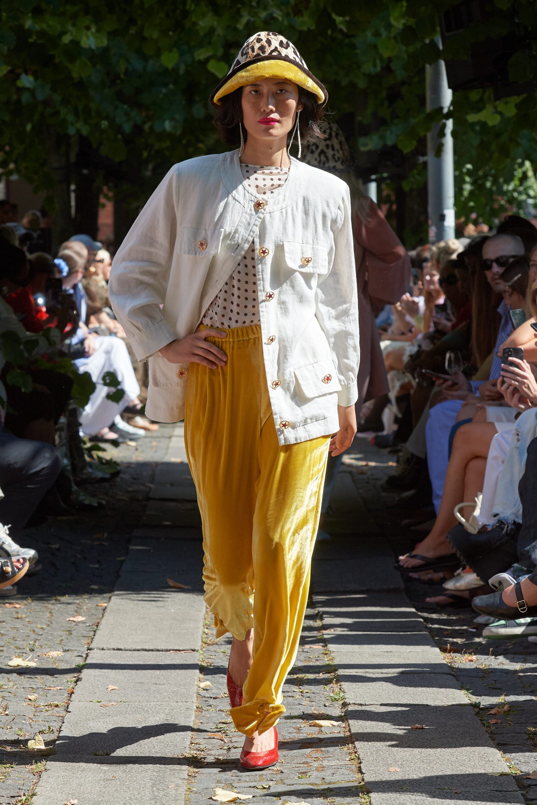 Model wearing Caro Editions SS25 during Copenhagen Fashion Week