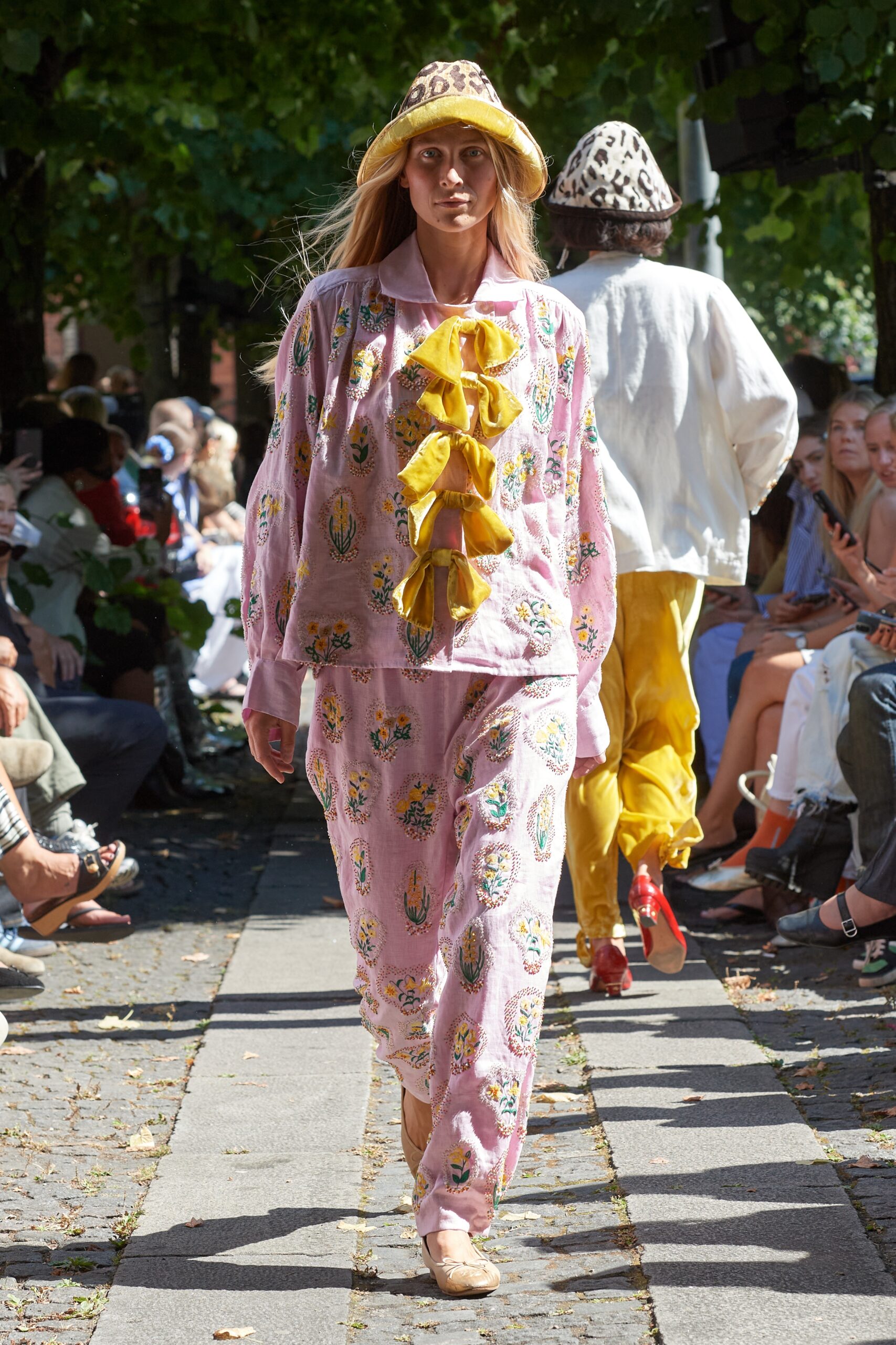 Model wearing Caro Editions SS25 during Copenhagen Fashion Week