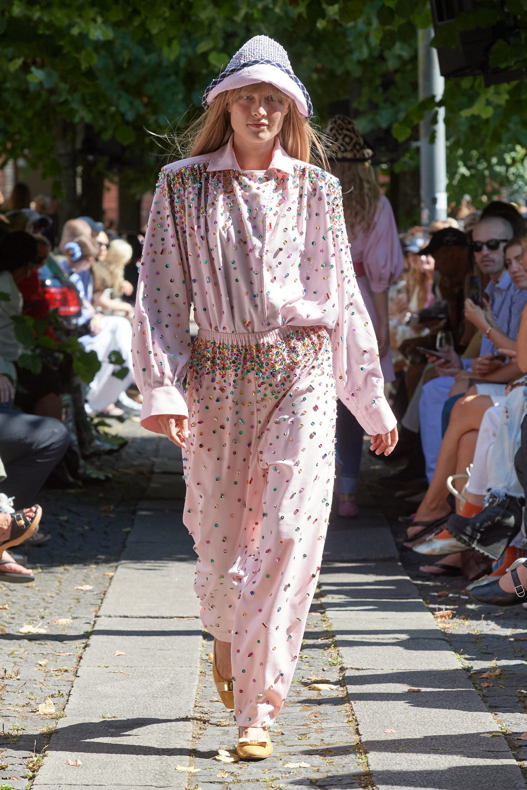 Model wearing Caro Editions SS25 during Copenhagen Fashion Week