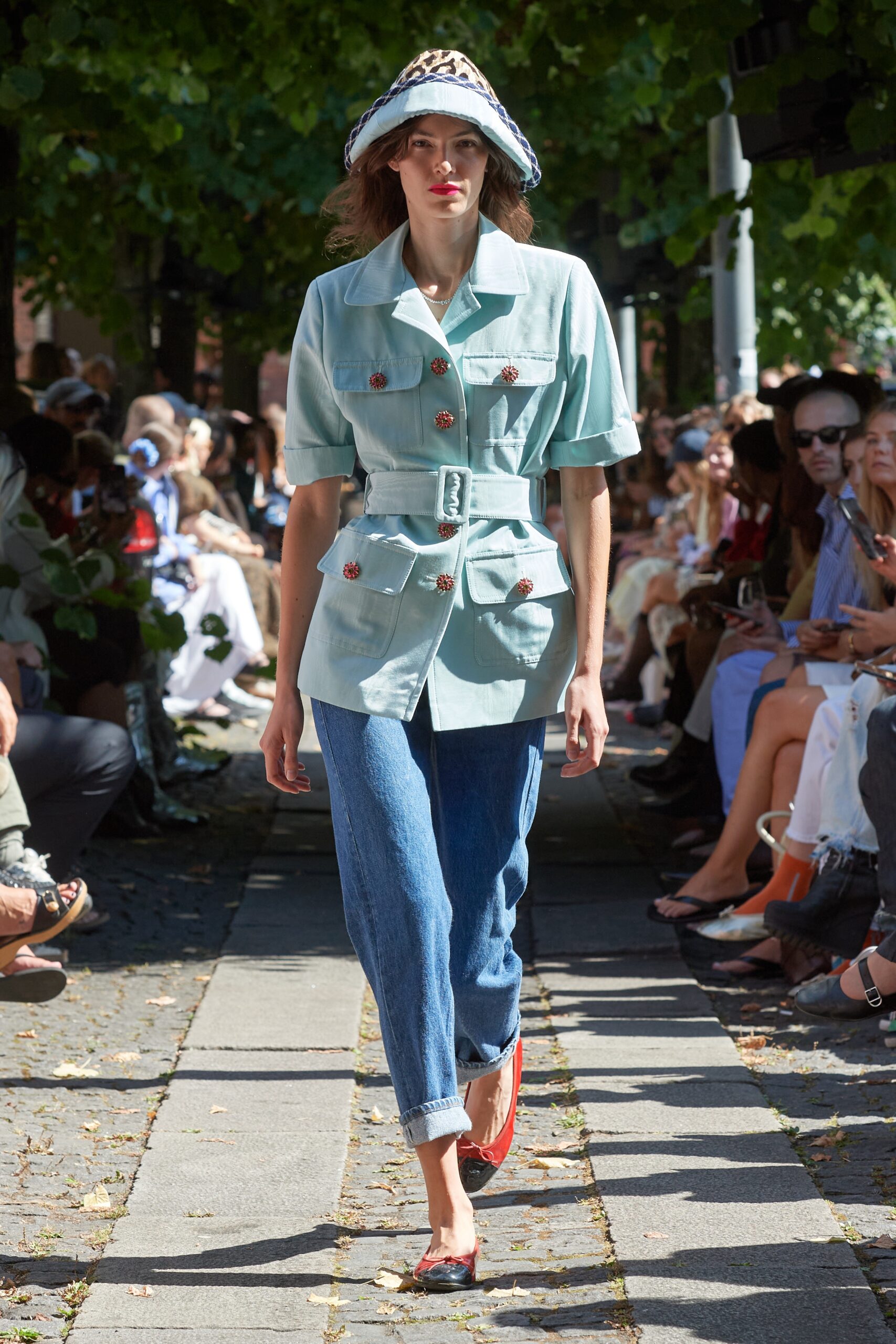 Model wearing Caro Editions SS25 during Copenhagen Fashion Week