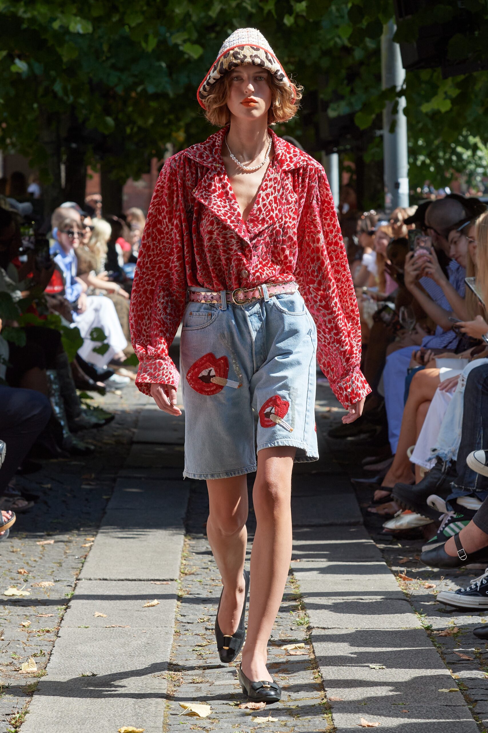 Model wearing Caro Editions SS25 during Copenhagen Fashion Week