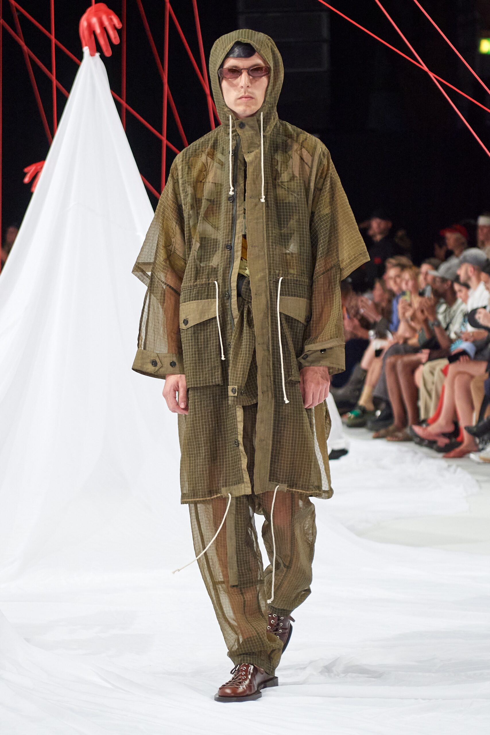 Model wearing Henrik Vibskov SS25 during Copenhagen Fashion Week