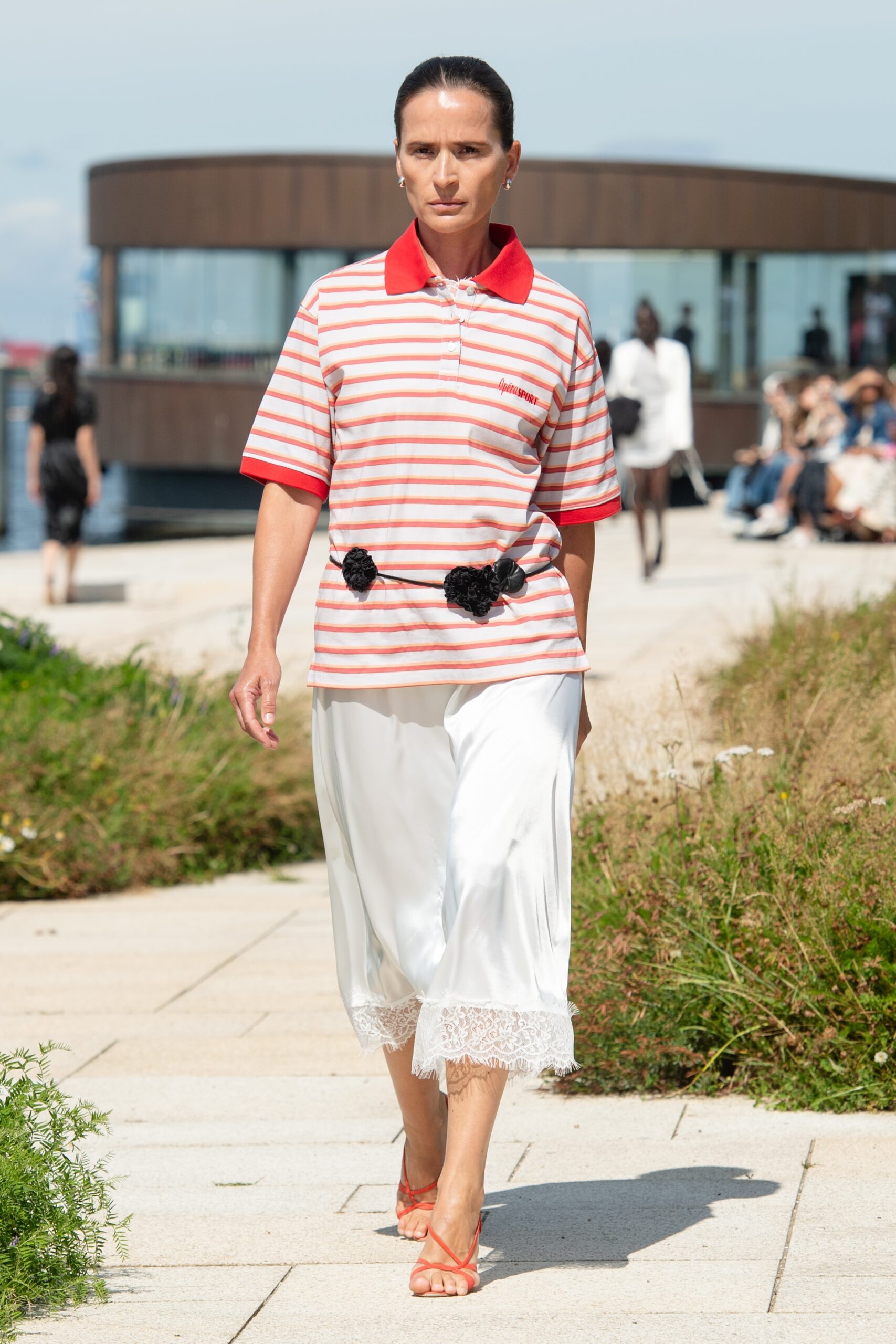 Model wearing OpéraSport SS25 during Copenhagen Fashion Week