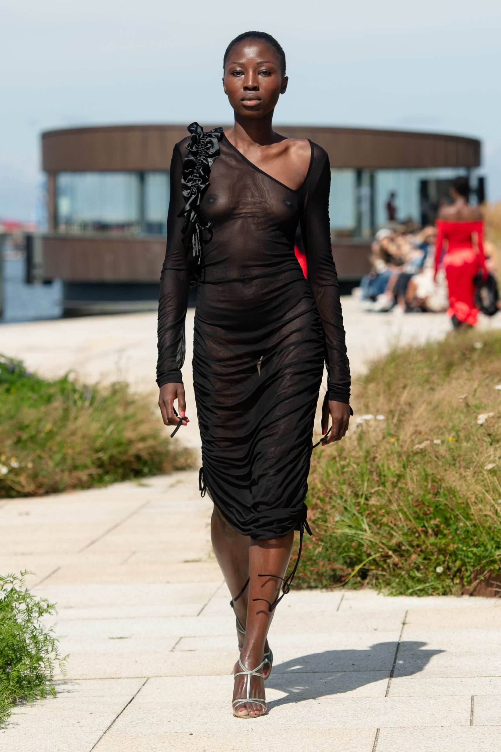 Model wearing OpéraSport SS25 during Copenhagen Fashion Week