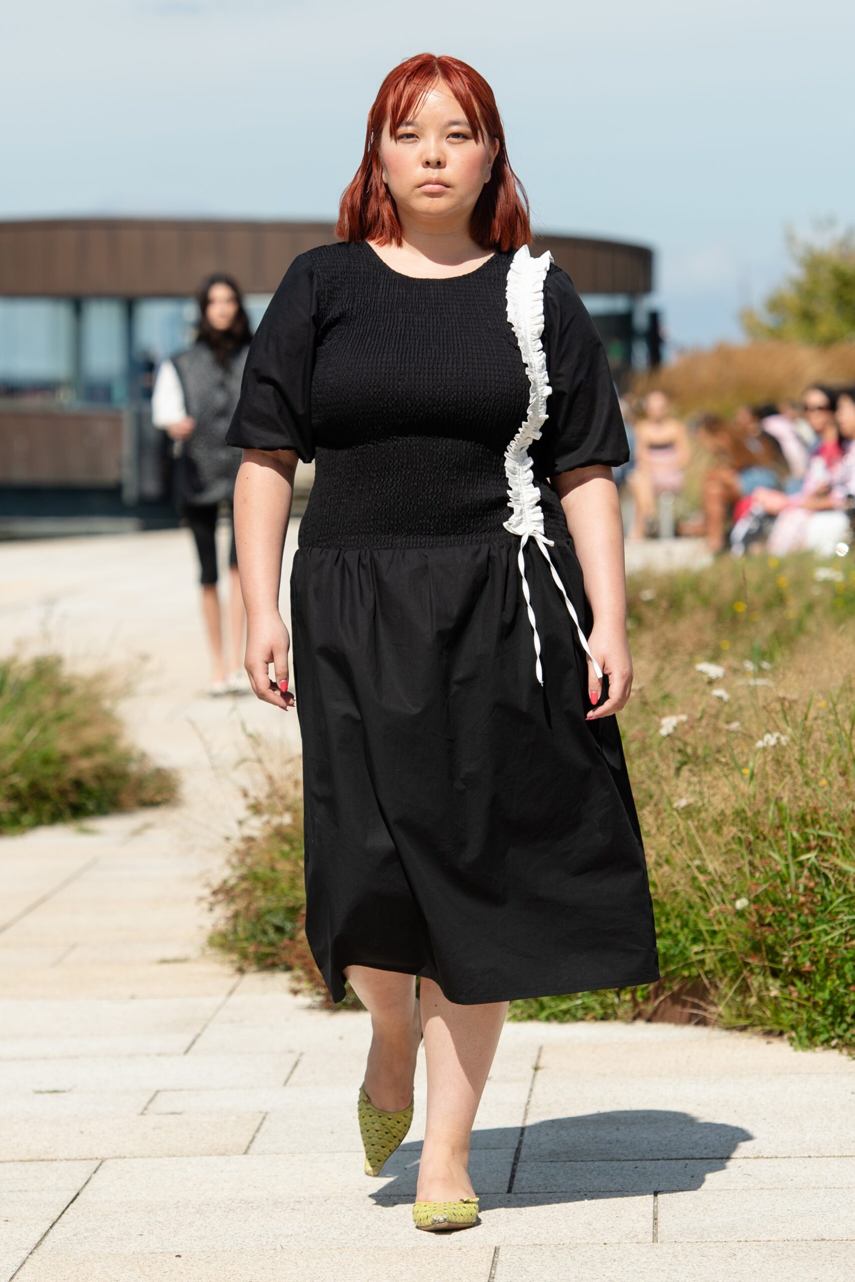 Model wearing OpéraSport SS25 during Copenhagen Fashion Week