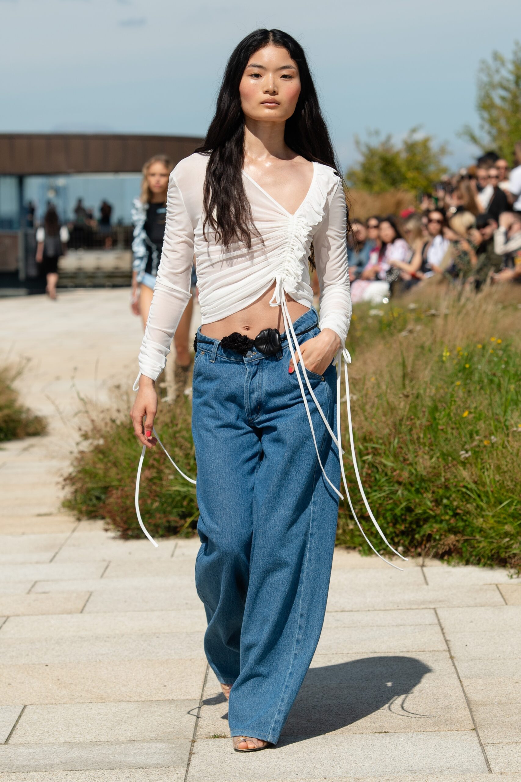 Model wearing OpéraSport SS25 during Copenhagen Fashion Week