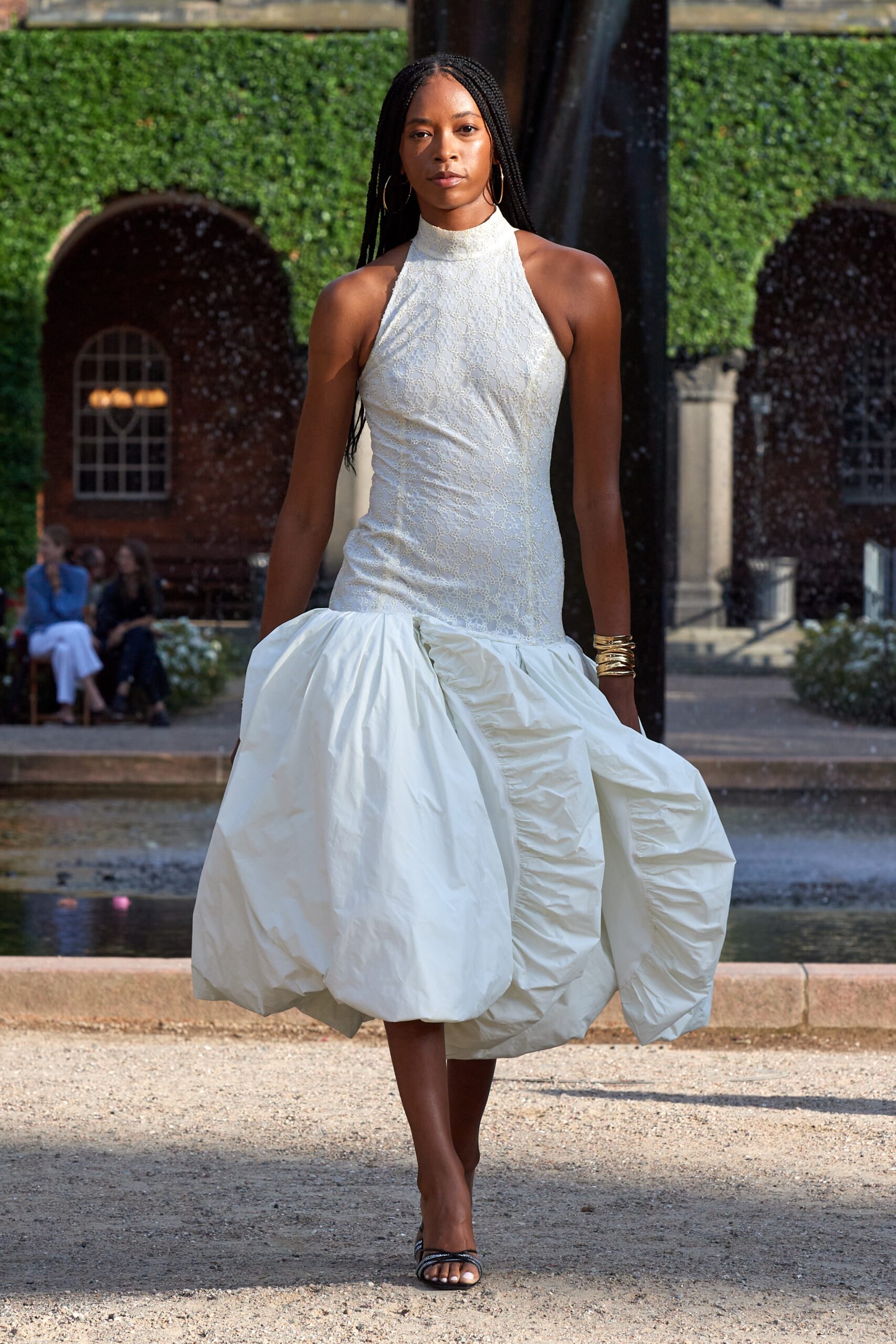 Model wearing Rotate SS25 during Copenhagen Fashion Week