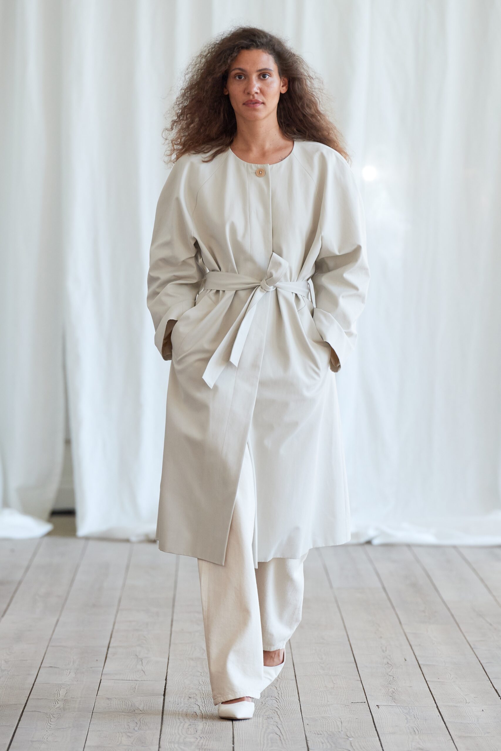 Model wearing Skall Studio SS25 during Copenhagen Fashion Week