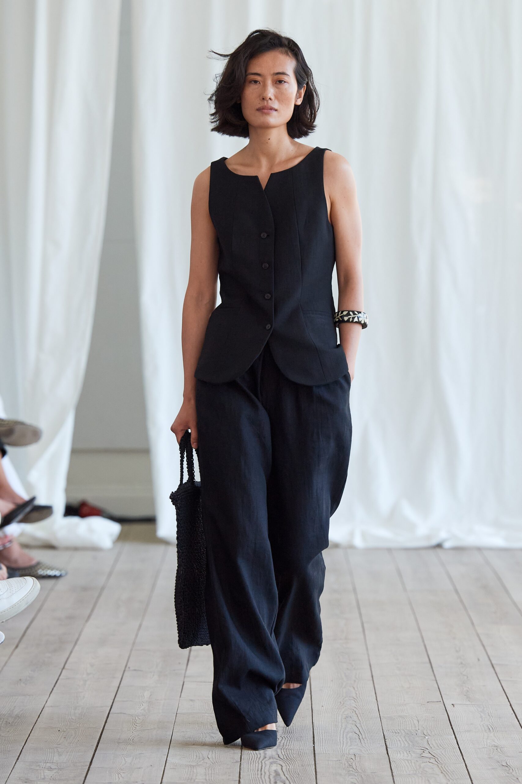 Model wearing Skall Studio SS25 during Copenhagen Fashion Week