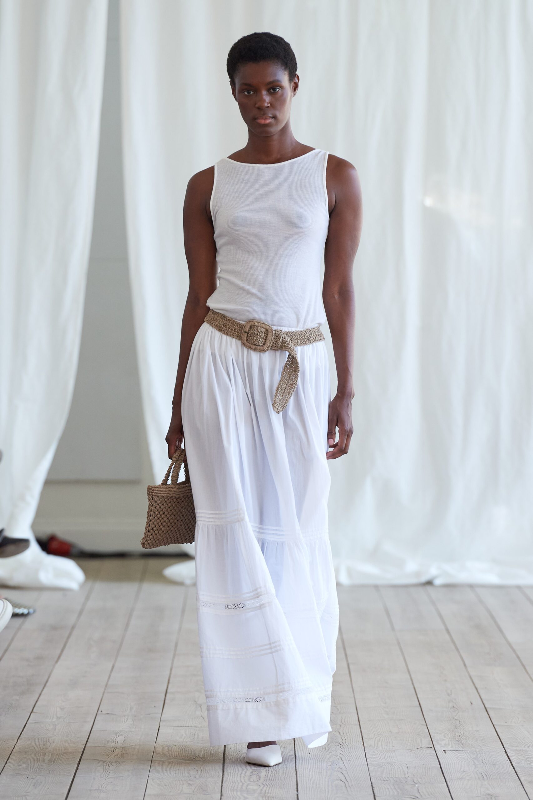 Model wearing Skall Studio SS25 during Copenhagen Fashion Week