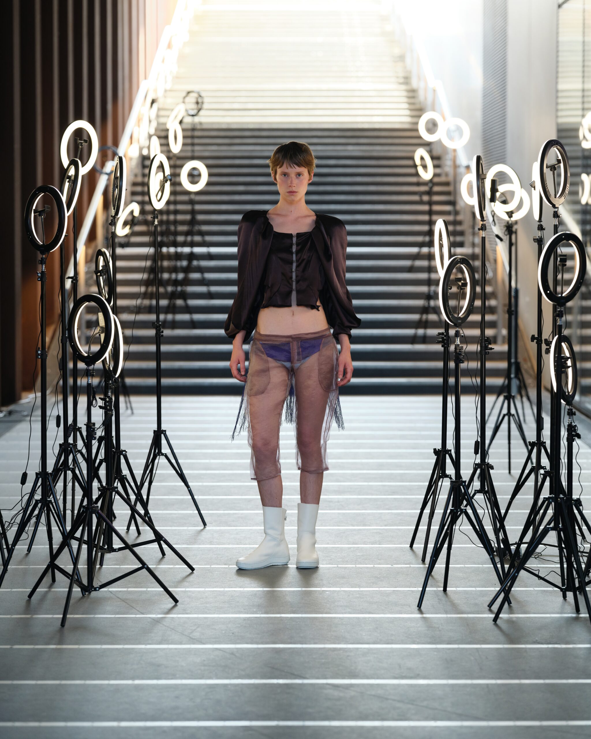 Model wearing Sól Hansdóttir SS25 during Copenhagen Fashion Week