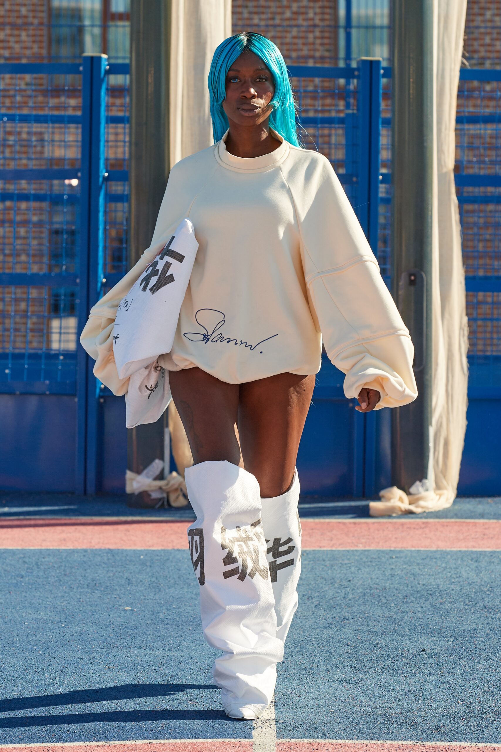 Model wearing Stamm SS25 during Copenhagen Fashion Week