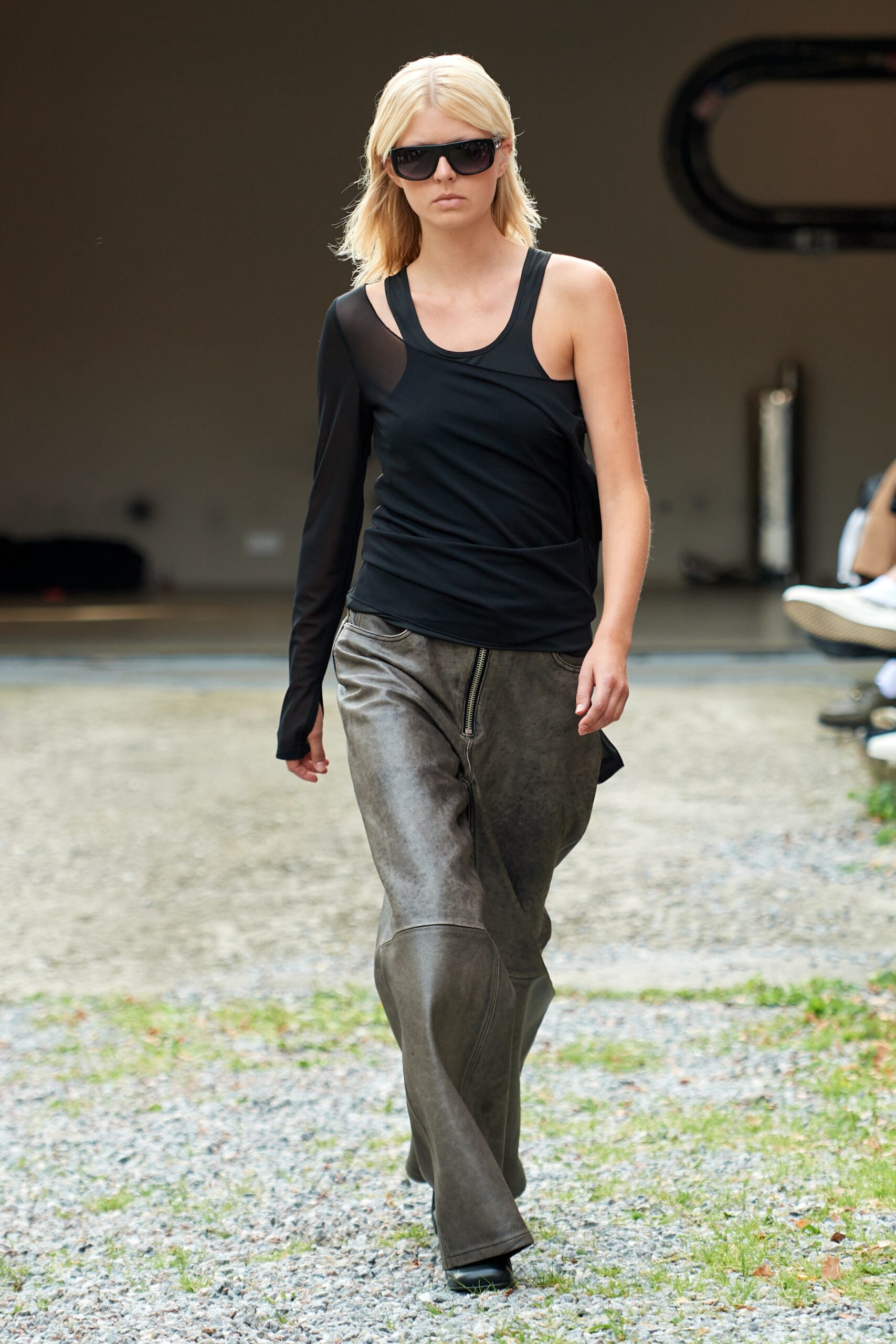 Model wearing Won Hundred SS25 during Copenhagen Fashion Week