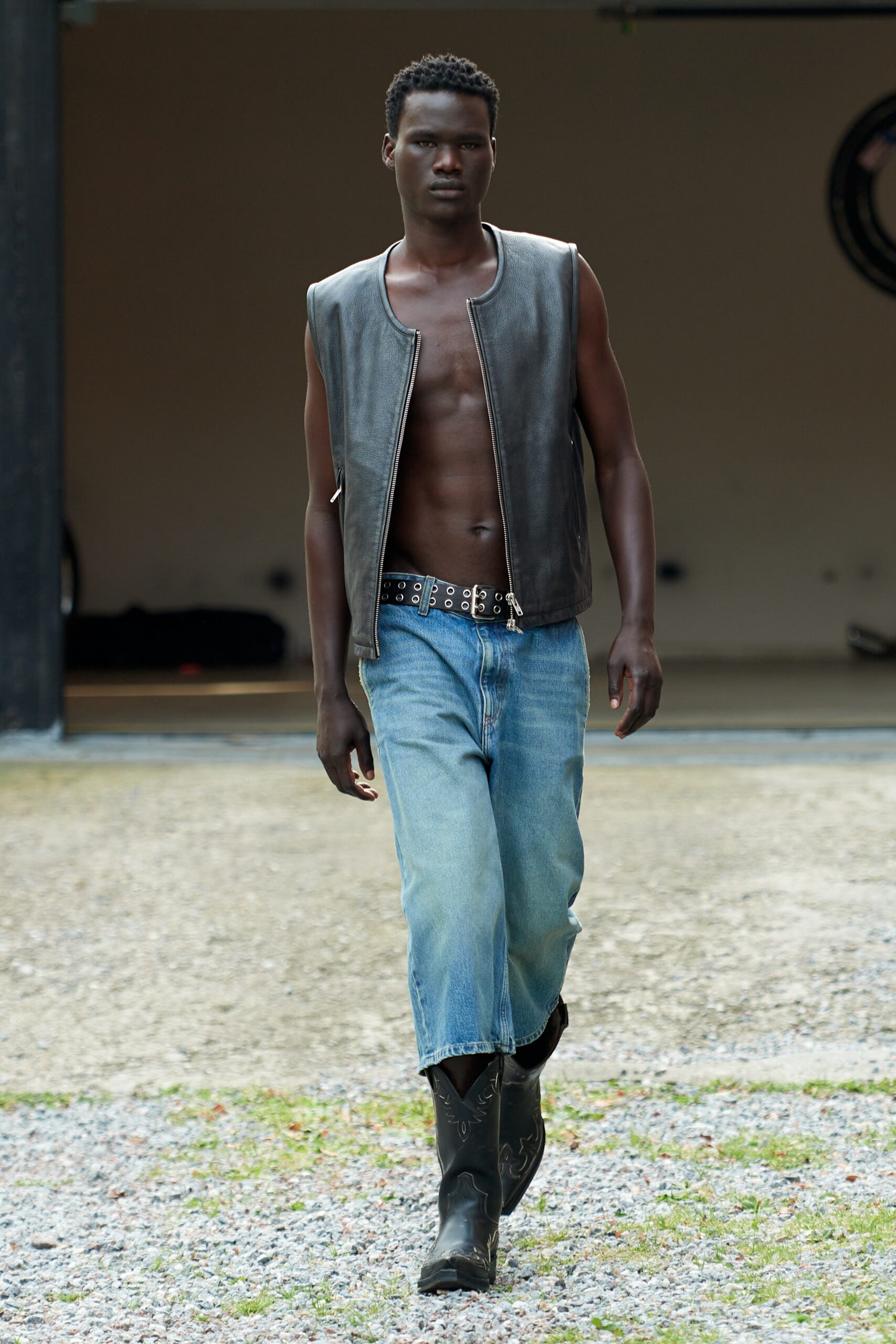 Model wearing Won Hundred SS25 during Copenhagen Fashion Week