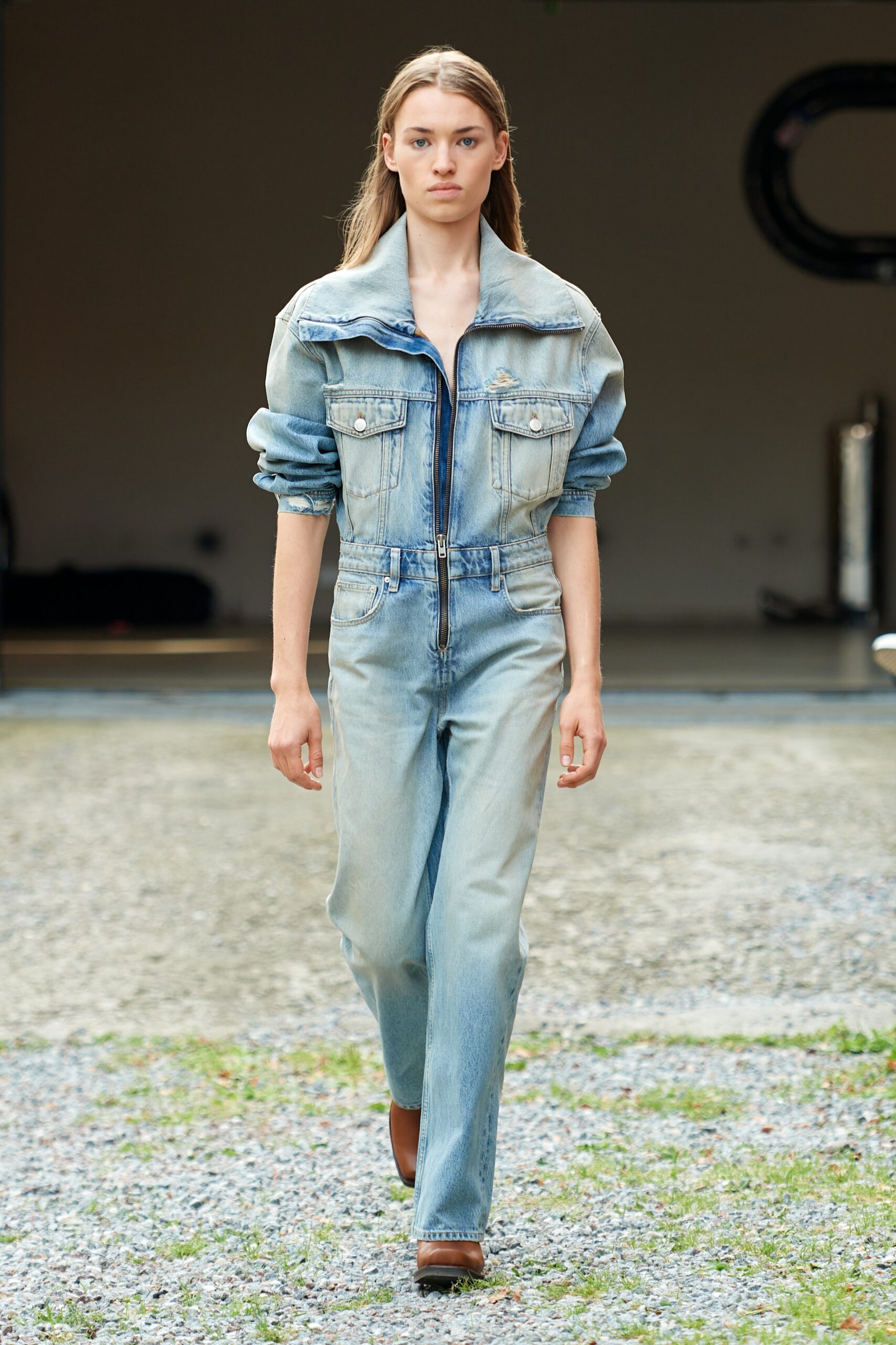 Model wearing Won Hundred SS25 during Copenhagen Fashion Week