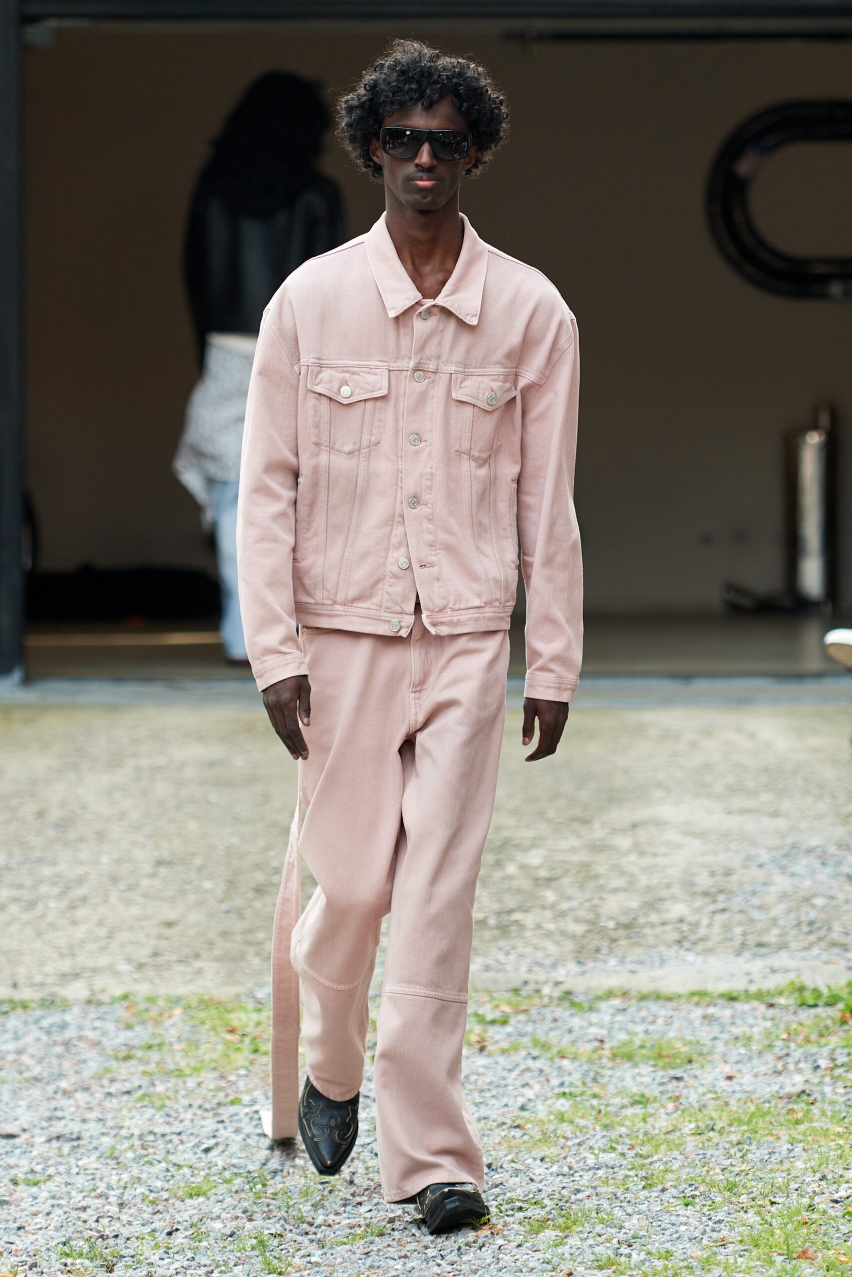 Model wearing Won Hundred SS25 during Copenhagen Fashion Week